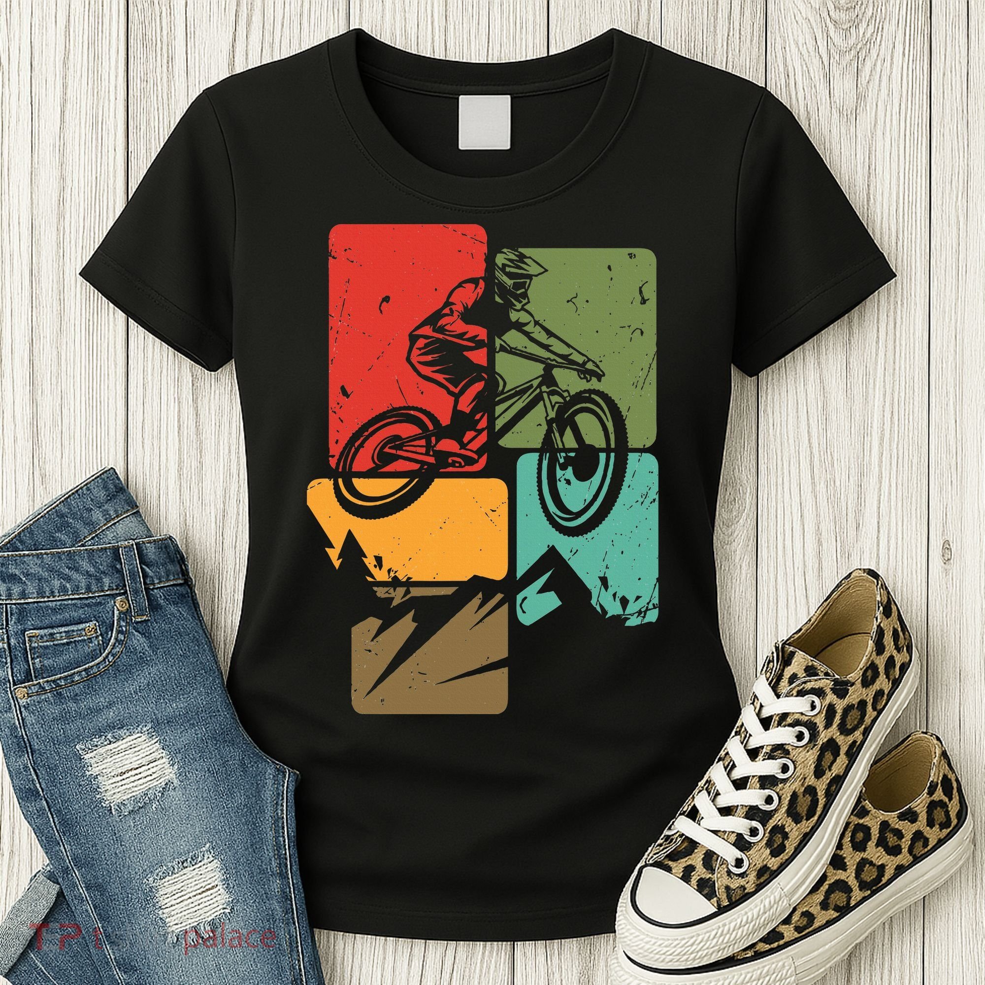 Mtb For Mountain Biker Retro Mountain Bike Women's T-Shirt
