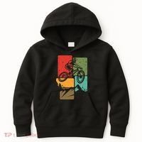 Mtb For Mountain Biker Retro Mountain Bike Kids Hoodie thumb 0
