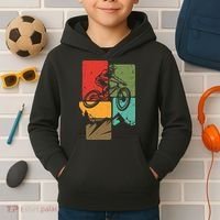 Mtb For Mountain Biker Retro Mountain Bike Kids Hoodie thumb 2