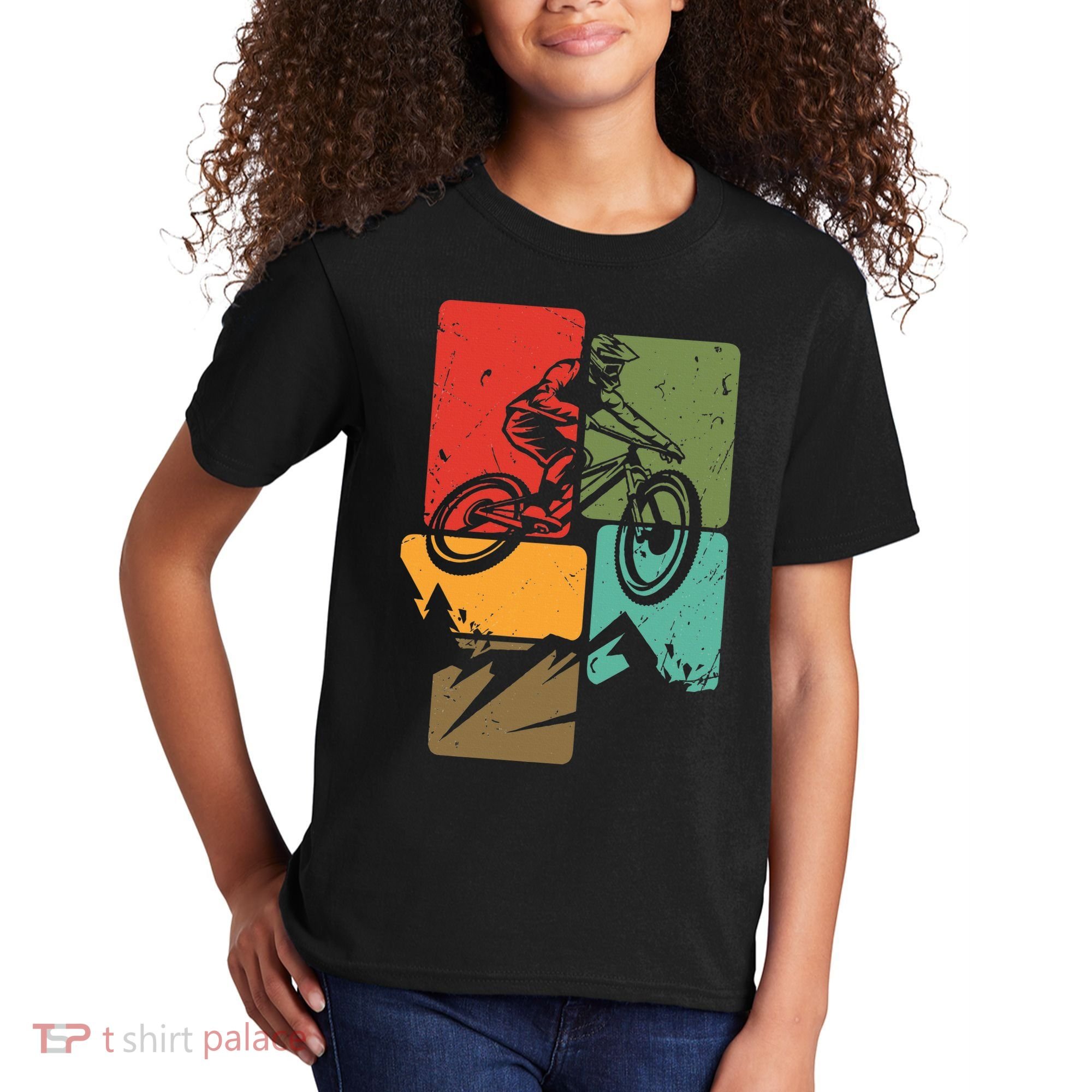Mtb For Mountain Biker Retro Mountain Bike Kids T-Shirt