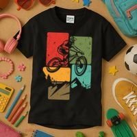 Mtb For Mountain Biker Retro Mountain Bike Kids T-Shirt thumb 3