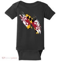 Maryland Flag Marylander Maryland Flag State Pride Baby Bodysuit thumb 0