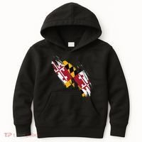 Maryland Flag Marylander Maryland Flag State Pride Kids Hoodie thumb 0