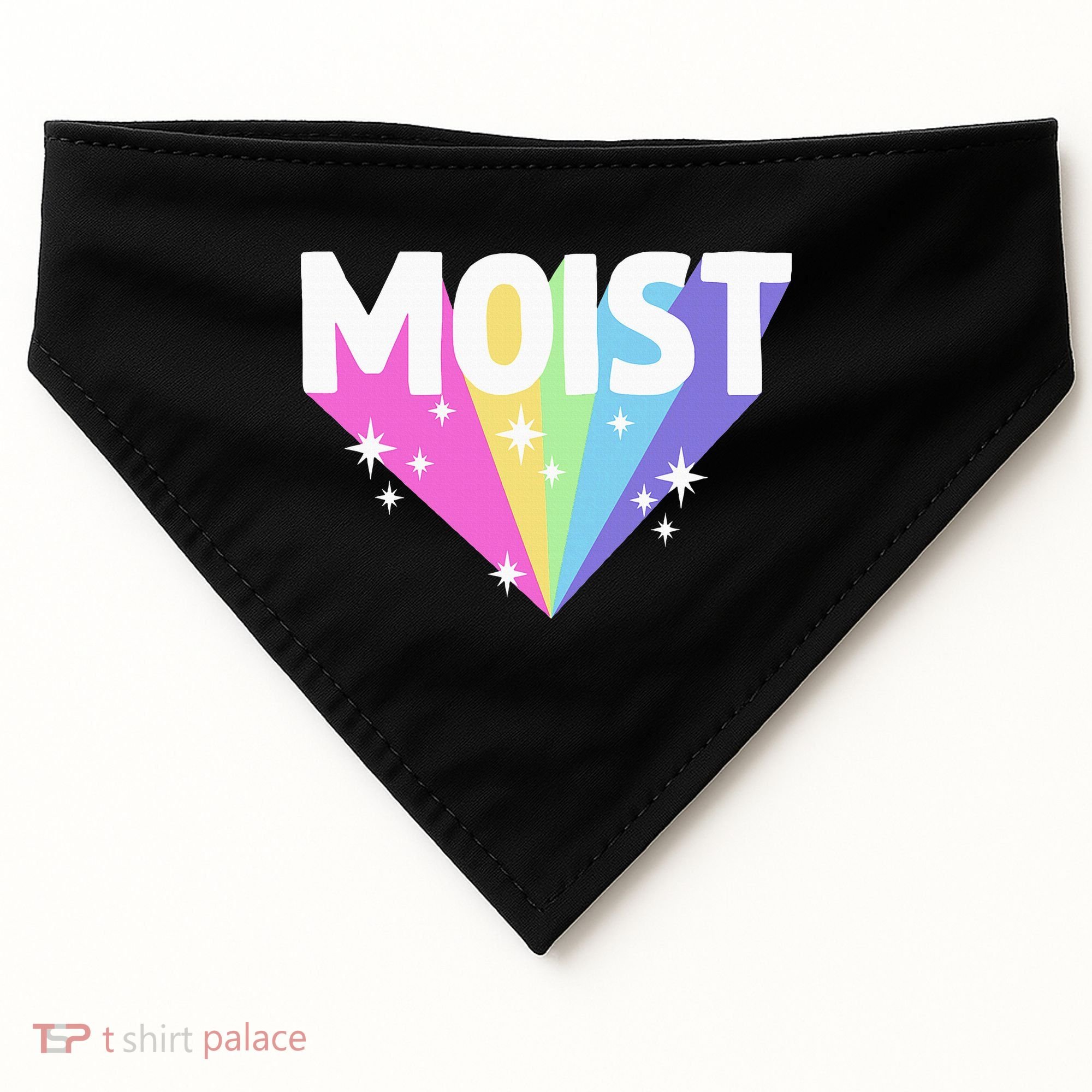 Moist Funny Meme Offensive Weird Cool USA-Made Doggie Bandana
