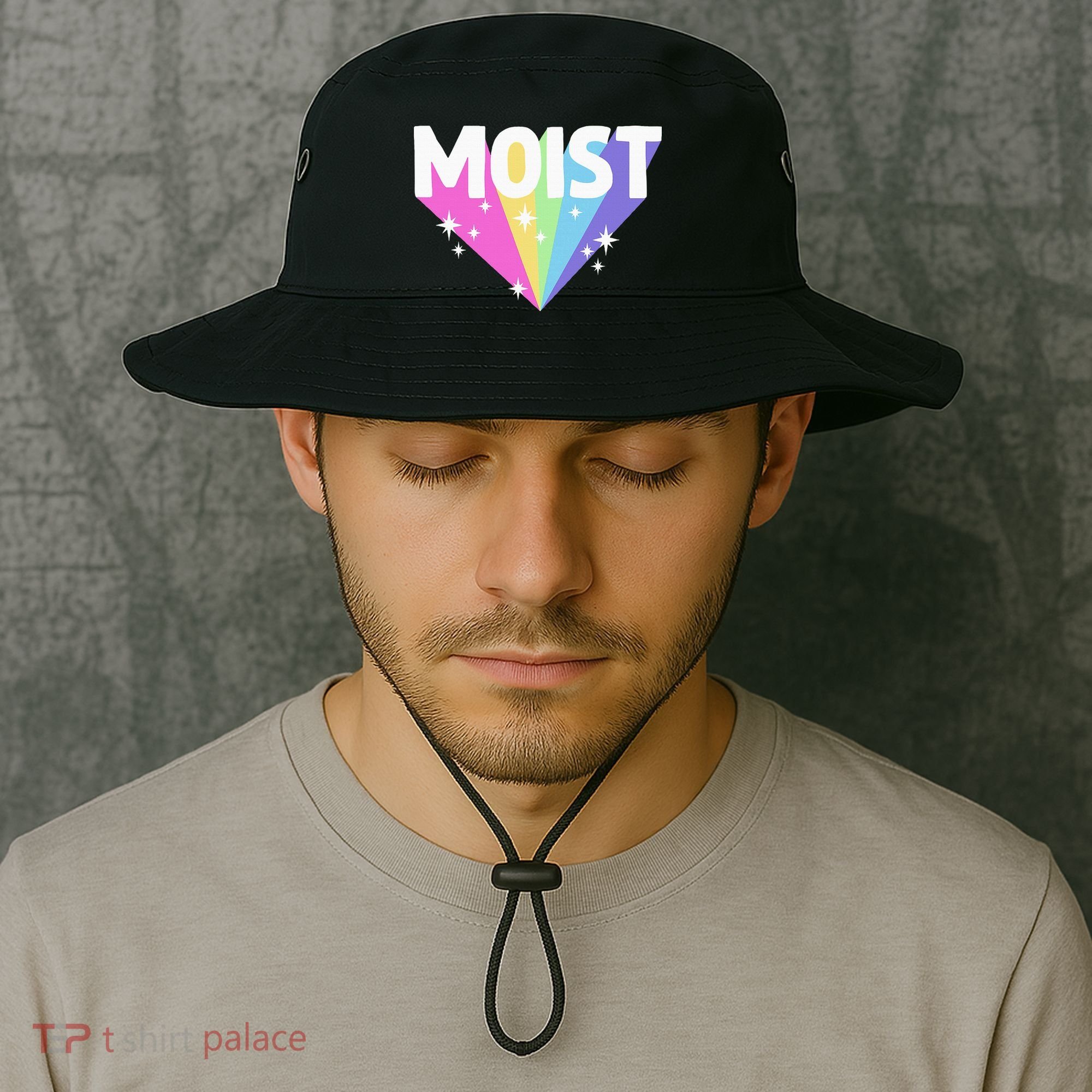 Moist Funny Meme Offensive Weird Cool Bucket Hat