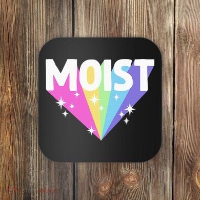 Moist Funny Meme Offensive Weird Cool Coaster