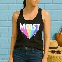 Moist Funny Meme Offensive Weird Cool Women's Tank Top thumb 2