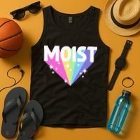 Moist Funny Meme Offensive Weird Cool Tank Top thumb 4