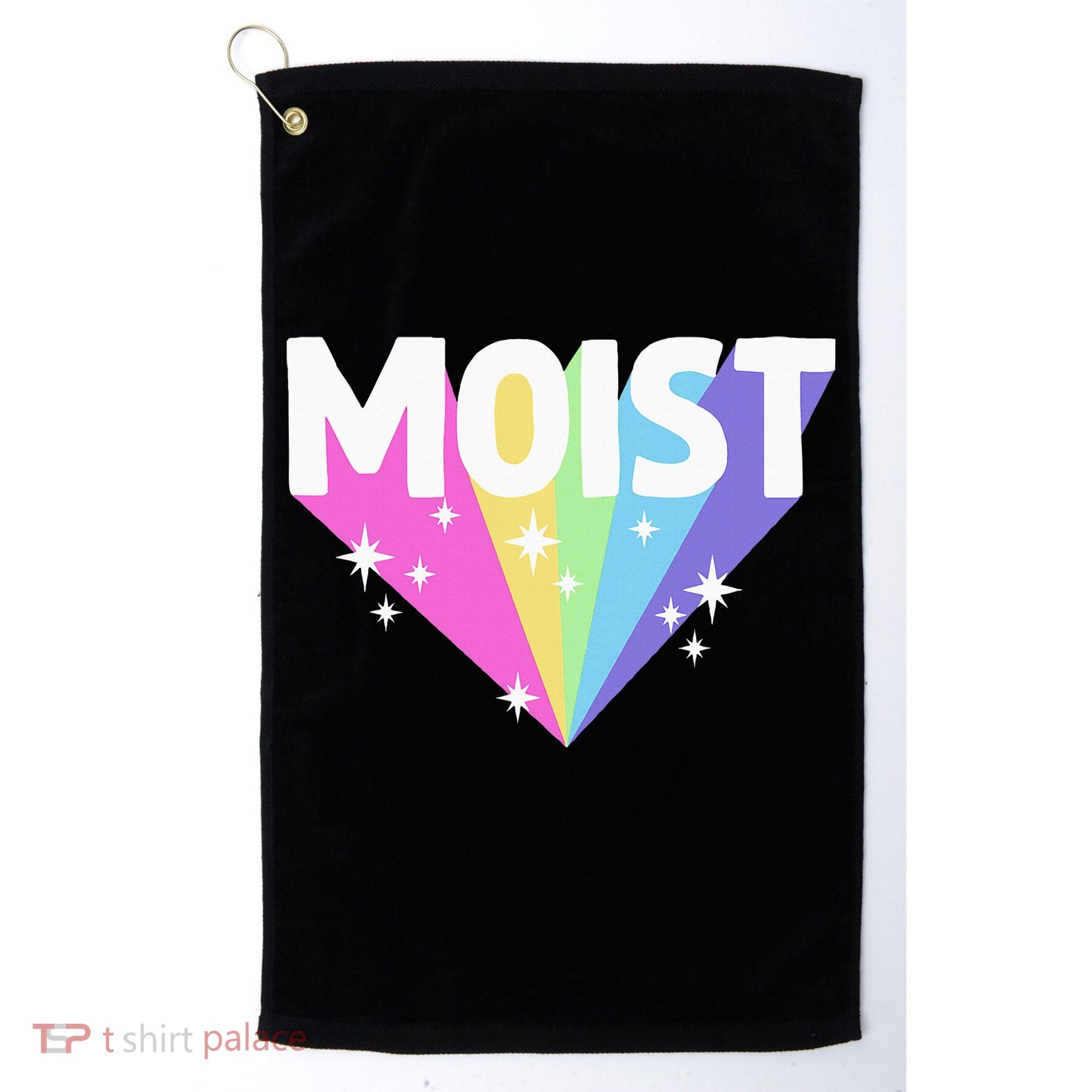 Moist Funny Meme Offensive Weird Cool Golf Towel