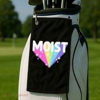 Moist Funny Meme Offensive Weird Cool Golf Towel thumb 2