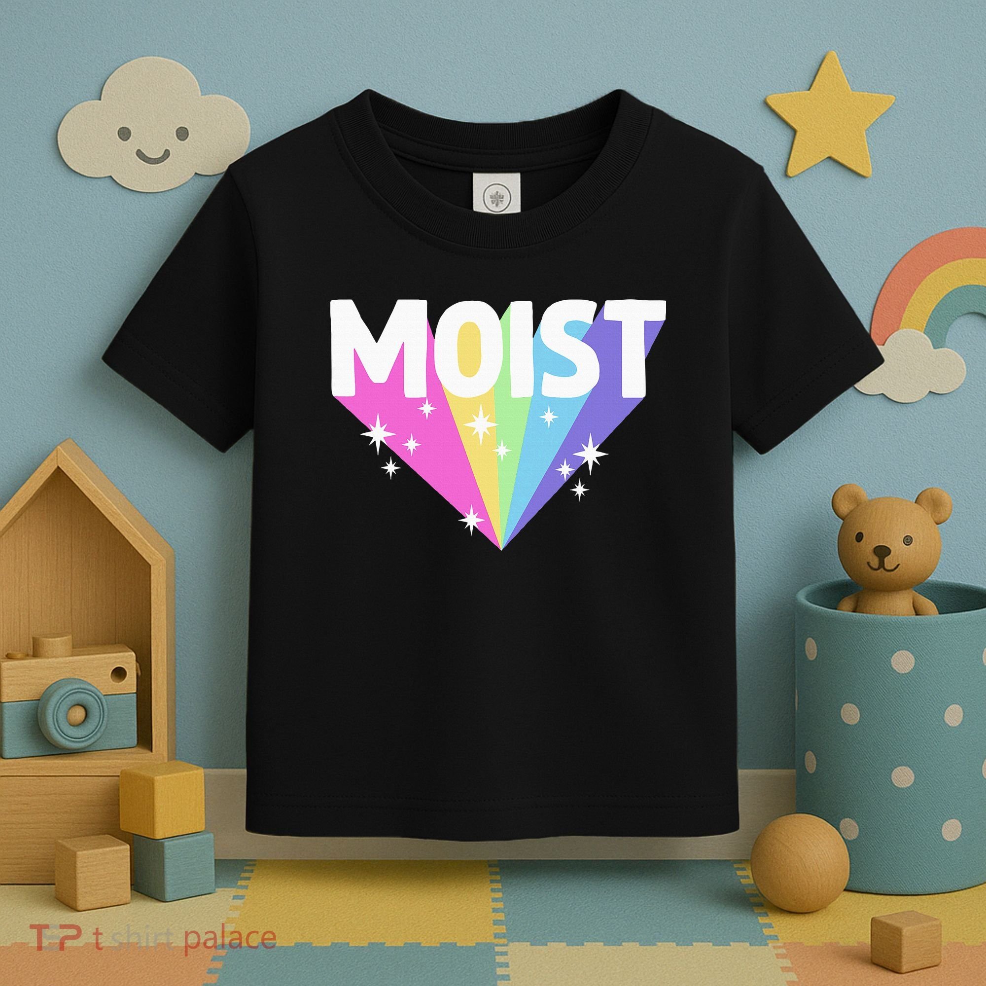 Moist Funny Meme Offensive Weird Cool Toddler T-Shirt