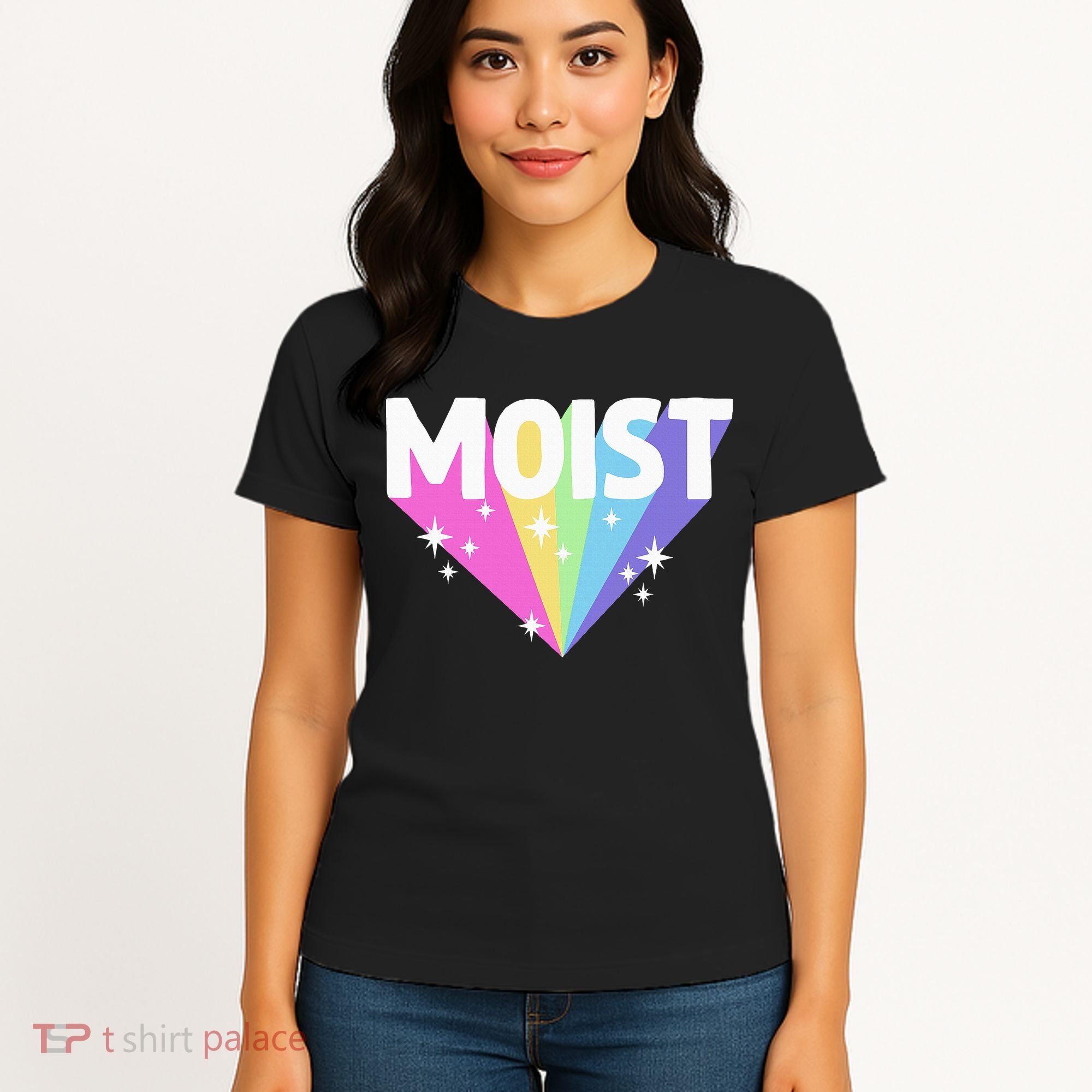 Moist Funny Meme Offensive Weird Cool Women's T-Shirt