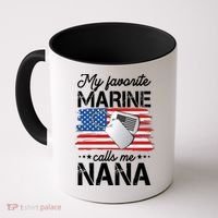 My Favorite Marine Calls Me Nana Coffee Mug thumb 0