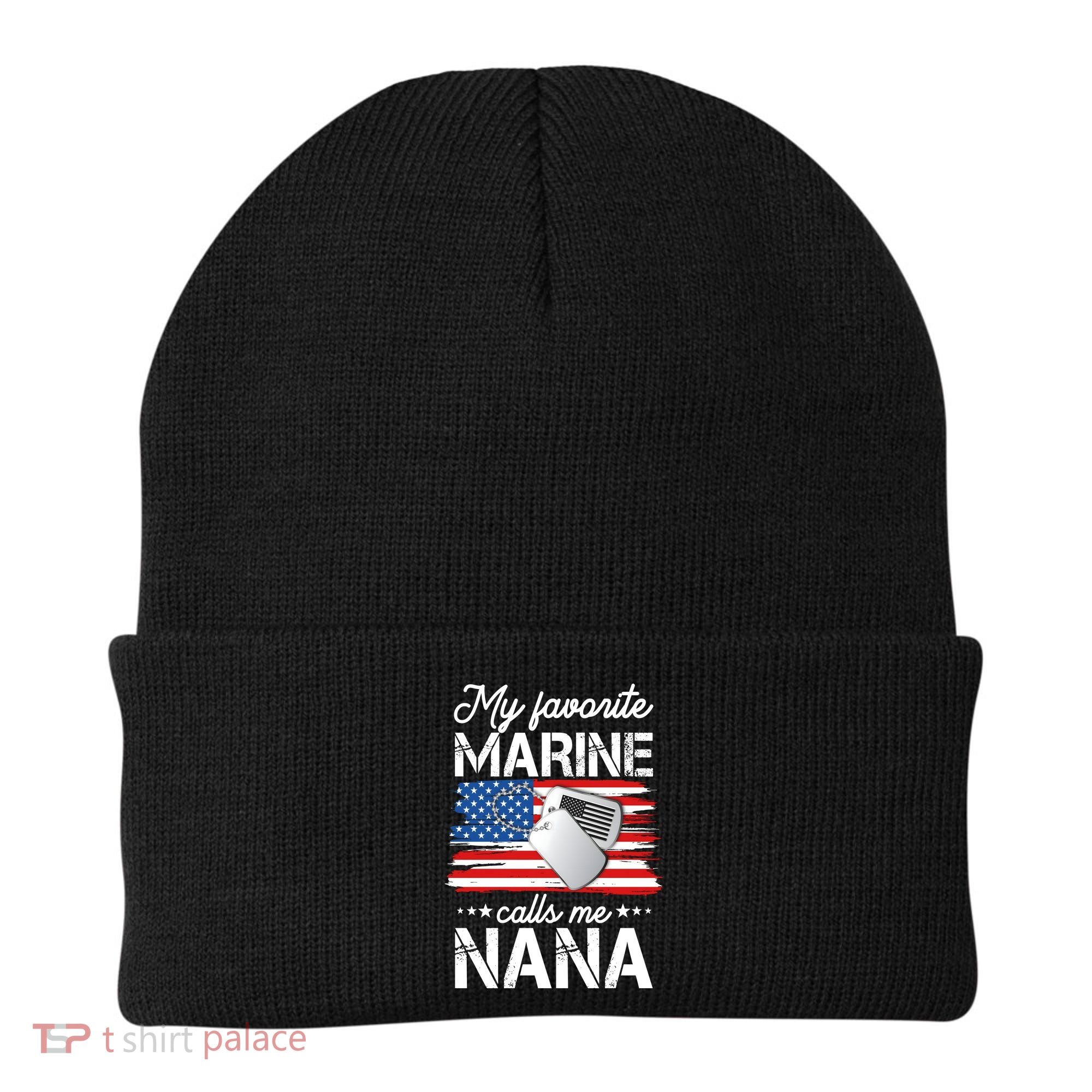 My Favorite Marine Calls Me Nana Beanie