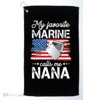 My Favorite Marine Calls Me Nana Golf Towel thumb 0