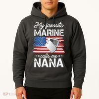 My Favorite Marine Calls Me Nana Hoodie thumb 2