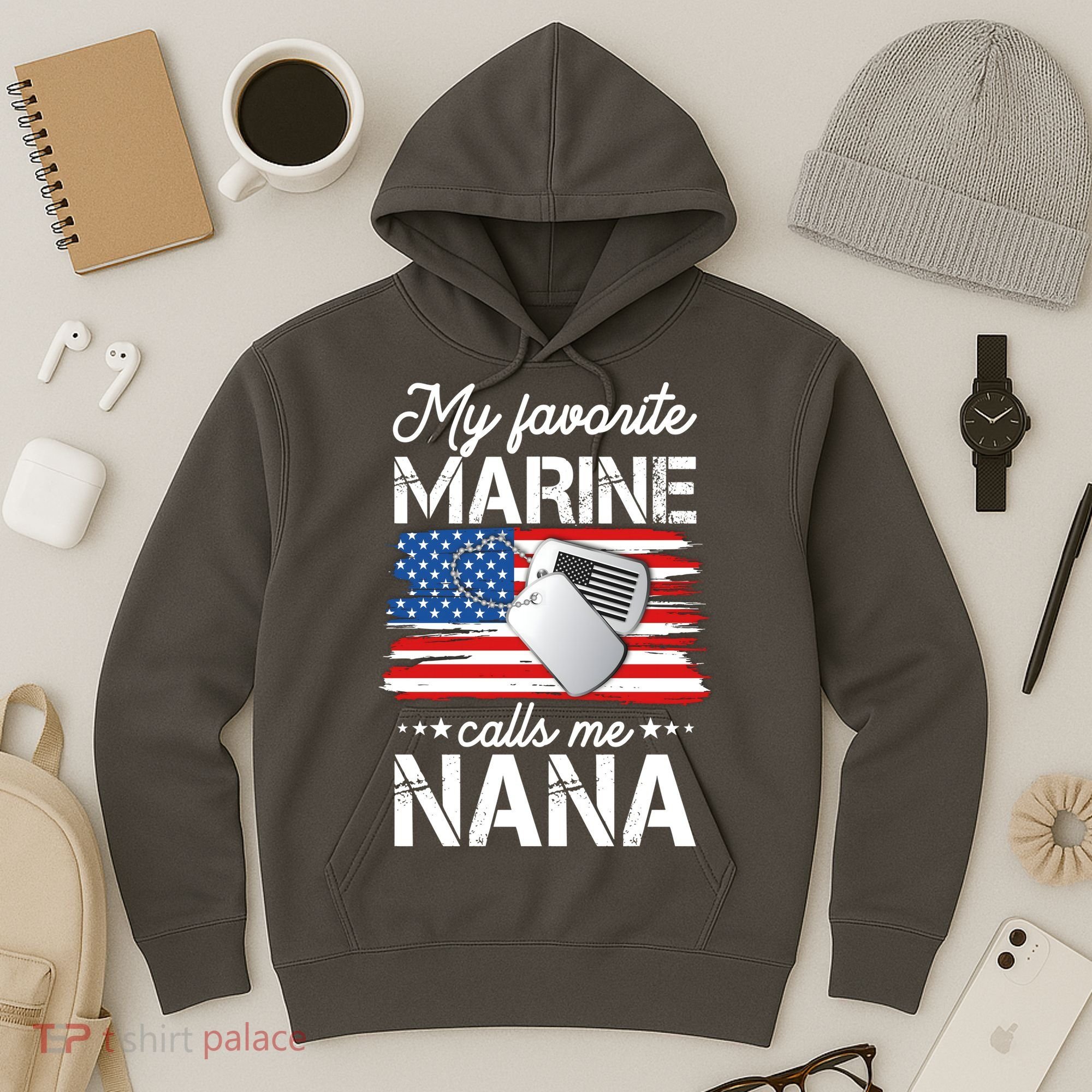 My Favorite Marine Calls Me Nana Hoodie