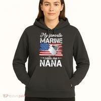 My Favorite Marine Calls Me Nana Hoodie thumb 5