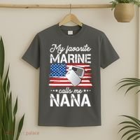 My Favorite Marine Calls Me Nana T-Shirt thumb 2