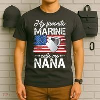 My Favorite Marine Calls Me Nana T-Shirt thumb 6