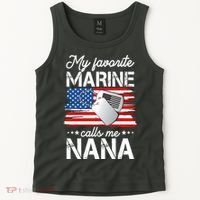 My Favorite Marine Calls Me Nana Tank Top thumb 2