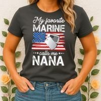 My Favorite Marine Calls Me Nana Women's T-Shirt thumb 2