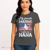 My Favorite Marine Calls Me Nana Women's T-Shirt thumb 4
