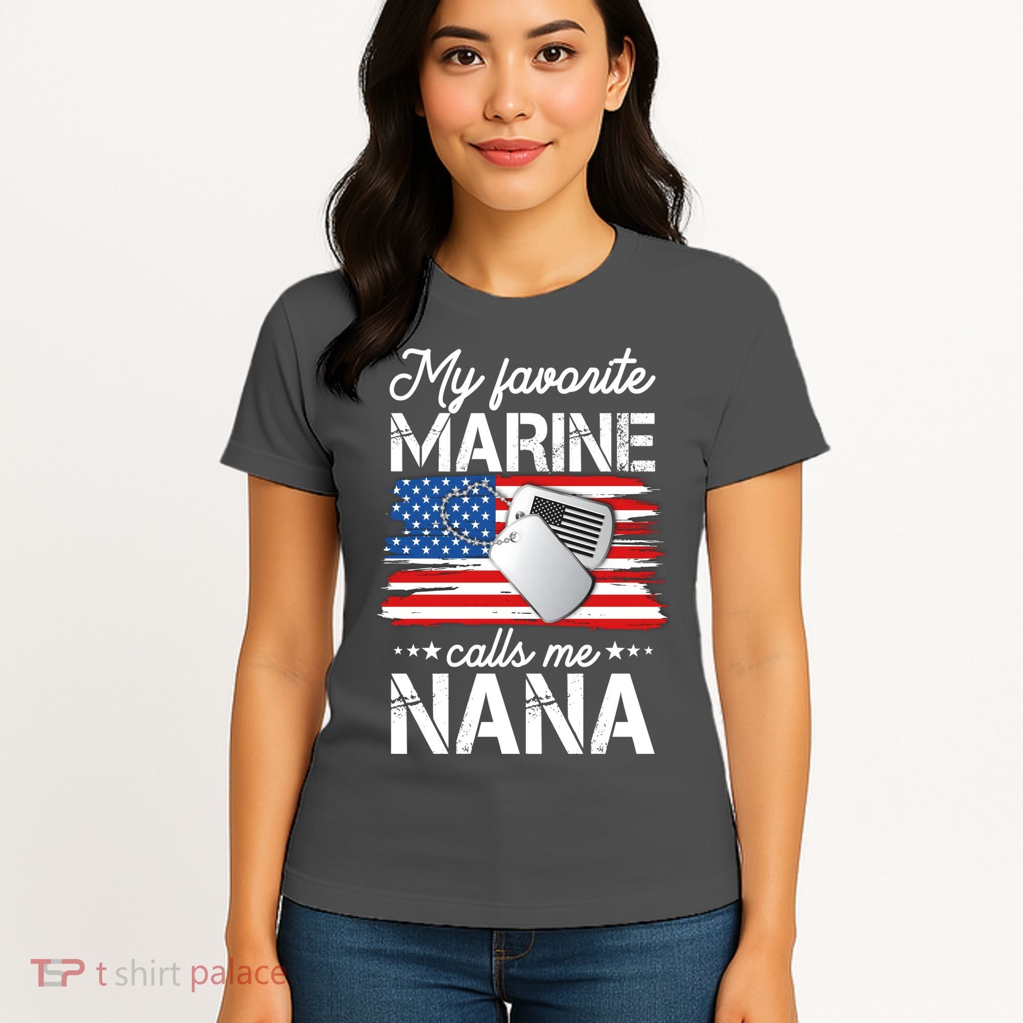 My Favorite Marine Calls Me Nana Women's T-Shirt