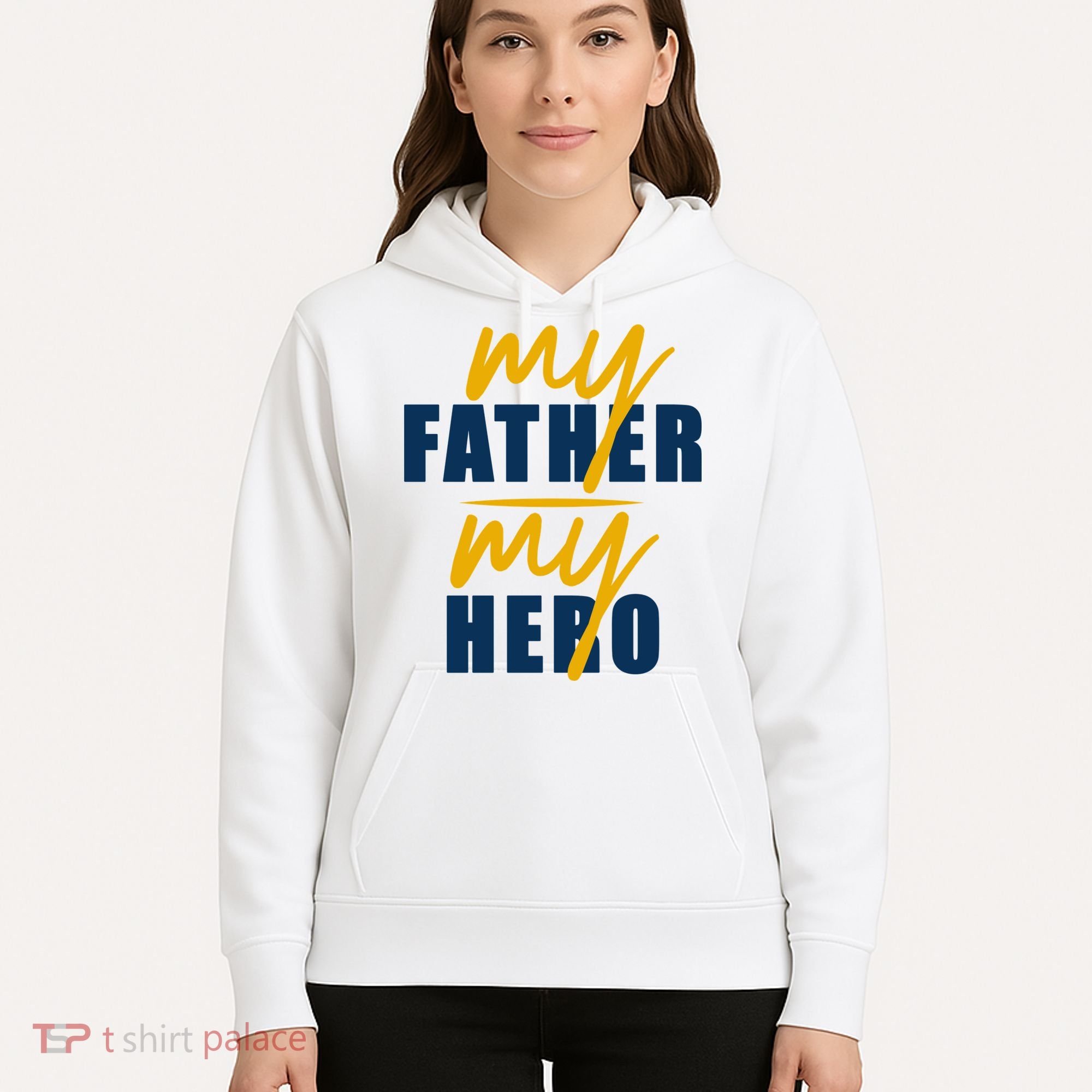 My Father My Hero Cute Dad Gift Hoodie