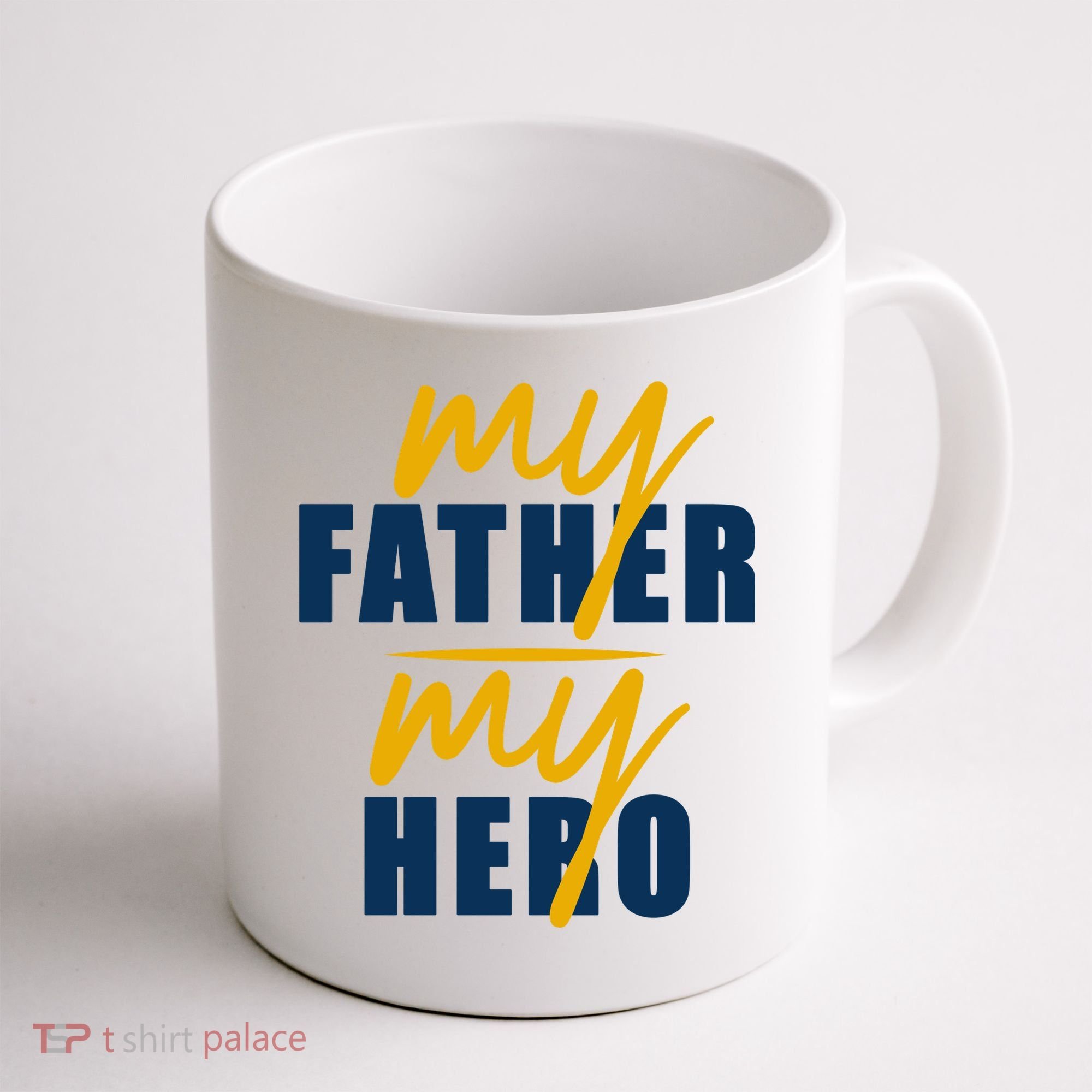 My Father My Hero Cute Dad Gift Coffee Mug