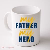 My Father My Hero Cute Dad Gift Coffee Mug thumb 0