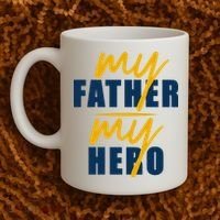 My Father My Hero Cute Dad Gift Coffee Mug thumb 2