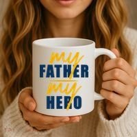 My Father My Hero Cute Dad Gift Coffee Mug thumb 3