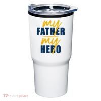 My Father My Hero Cute Dad Gift Tumbler thumb 0