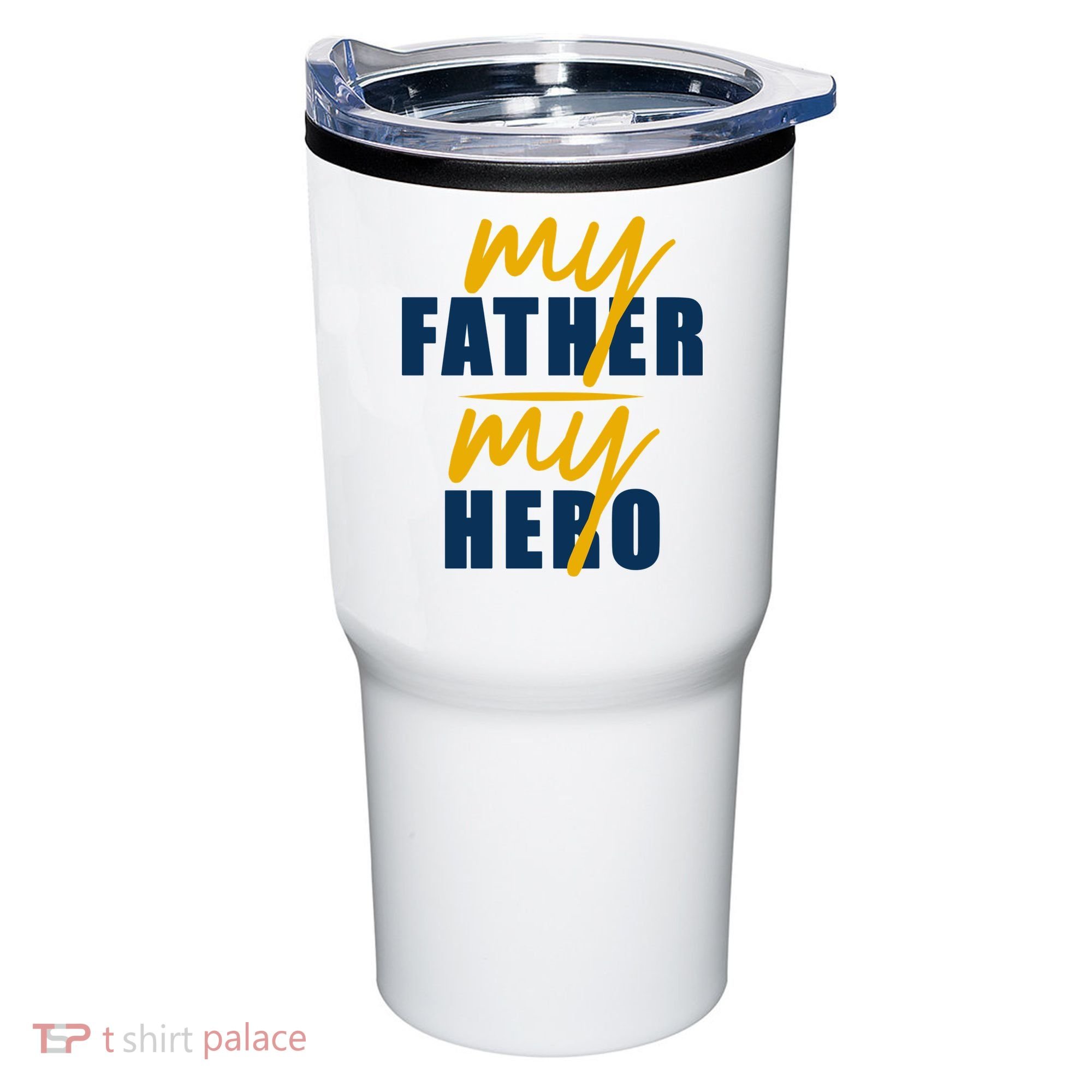 My Father My Hero Cute Dad Gift Tumbler