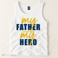 My Father My Hero Cute Dad Gift Tank Top thumb 2
