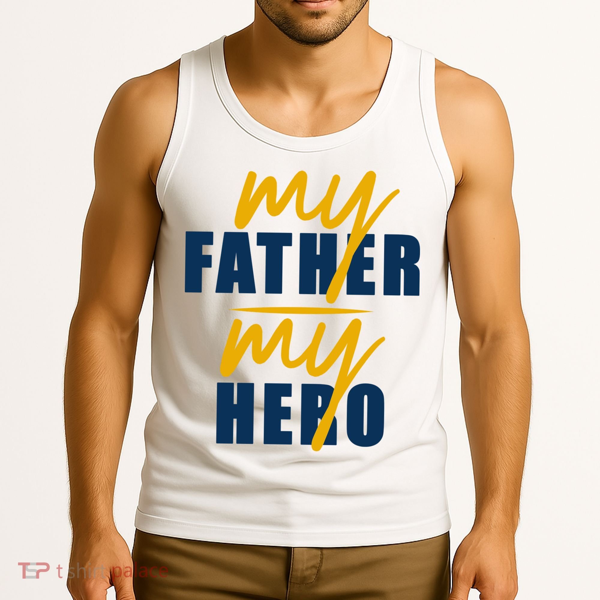 My Father My Hero Cute Dad Gift Tank Top