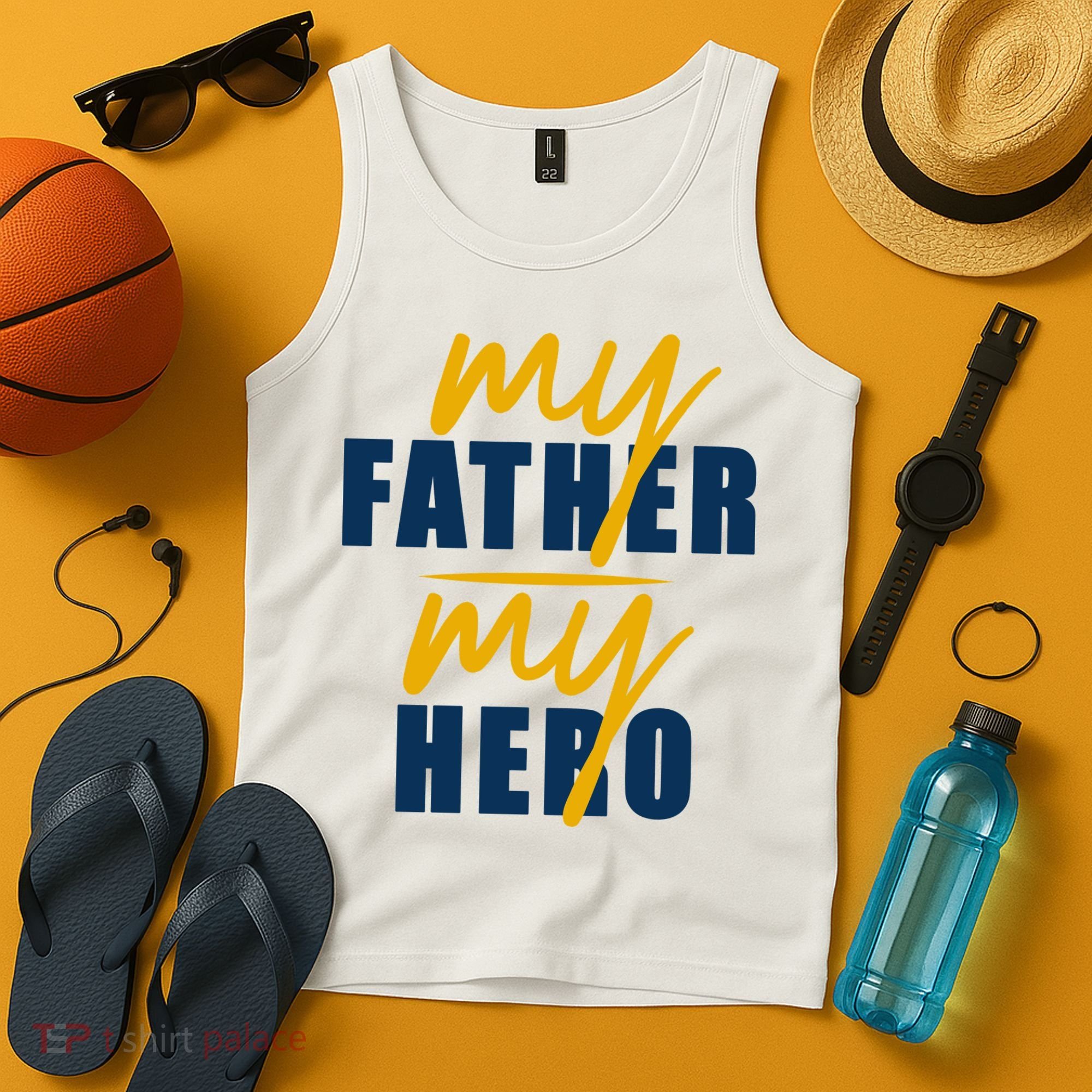 My Father My Hero Cute Dad Gift Tank Top