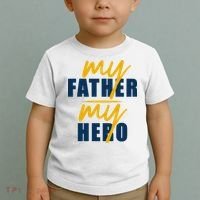 My Father My Hero Cute Dad Gift Toddler T-Shirt thumb 2