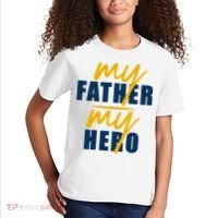 My Father My Hero Cute Dad Gift Kids T-Shirt thumb 2