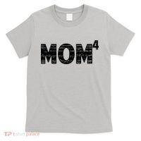 Mom4, Four, Mother's Day, Best Mom, Mother of 4 T-Shirt thumb 0