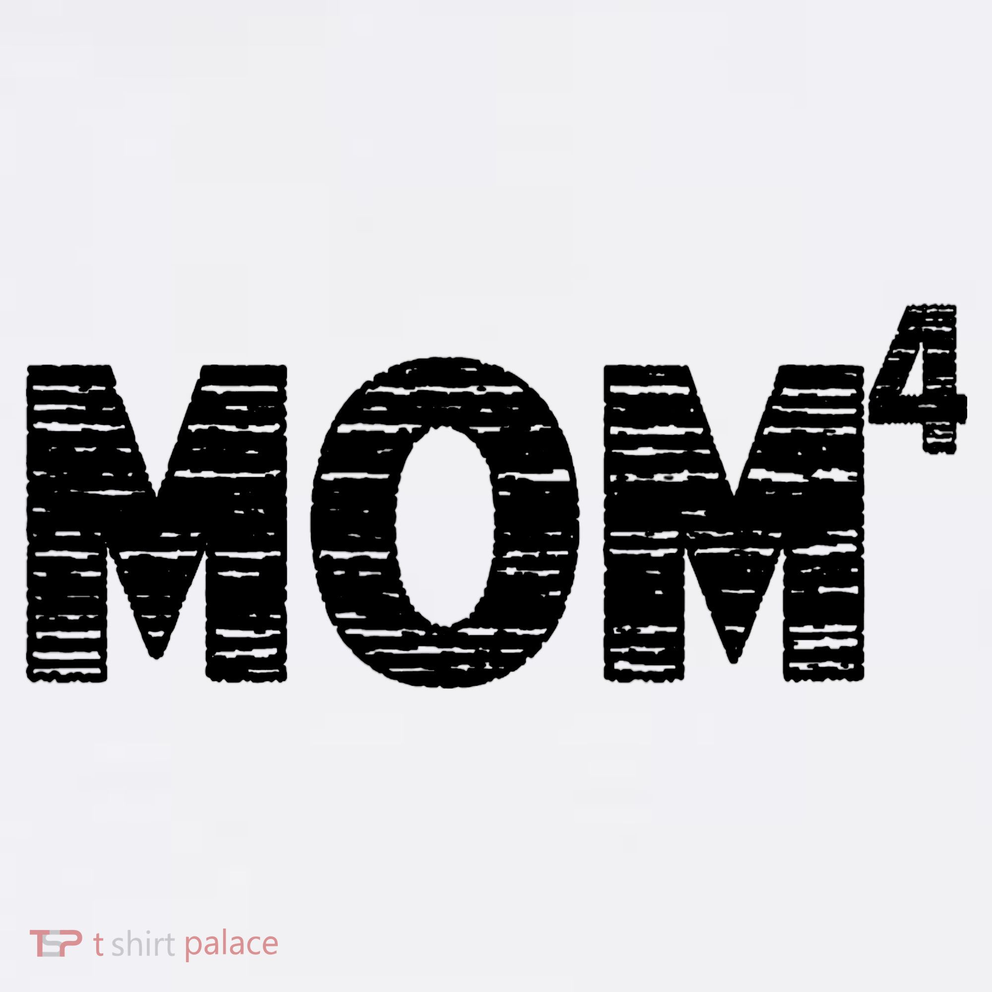 Mom4, Four, Mother's Day, Best Mom, Mother of 4 Women's Hoodie