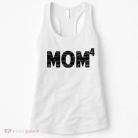 Mom4, Four, Mother's Day, Best Mom, Mother of 4 Women's Tank Top thumb 0
