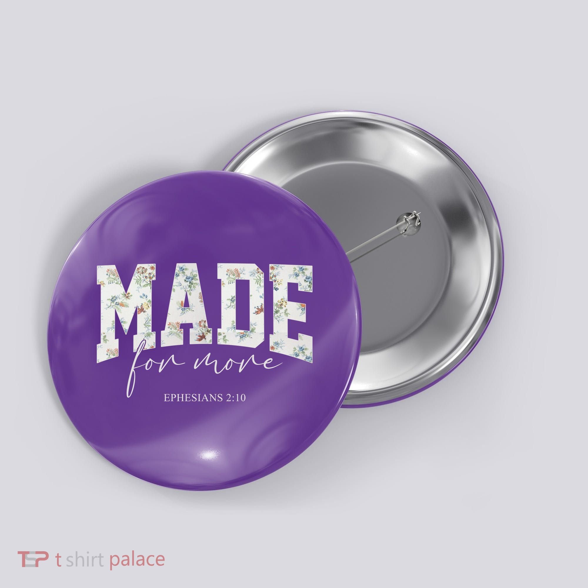 Made For More Cute Christian Jesus Gift Button