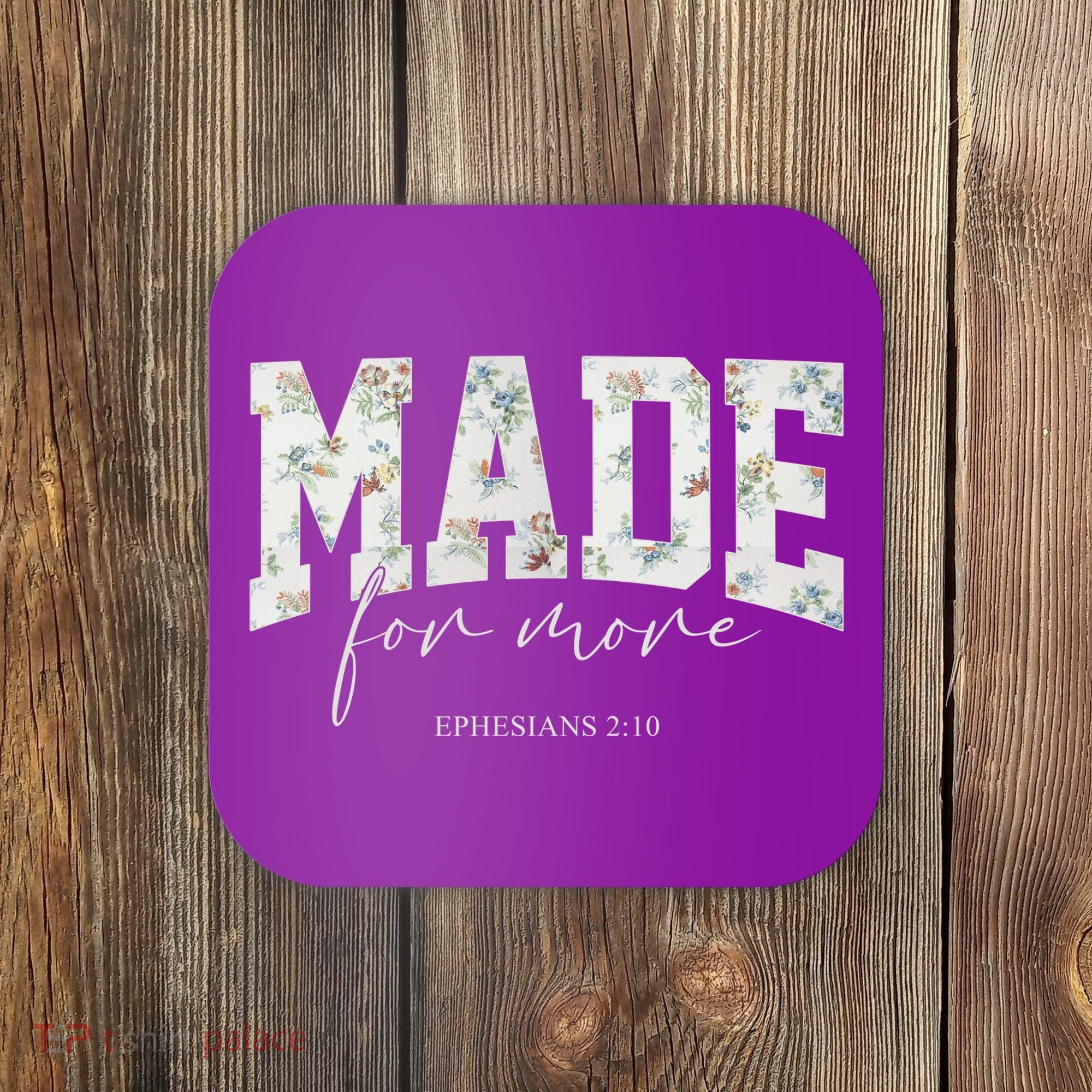 Made For More Cute Christian Jesus Gift Coaster