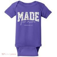 Made For More Cute Christian Jesus Gift Baby Bodysuit thumb 0