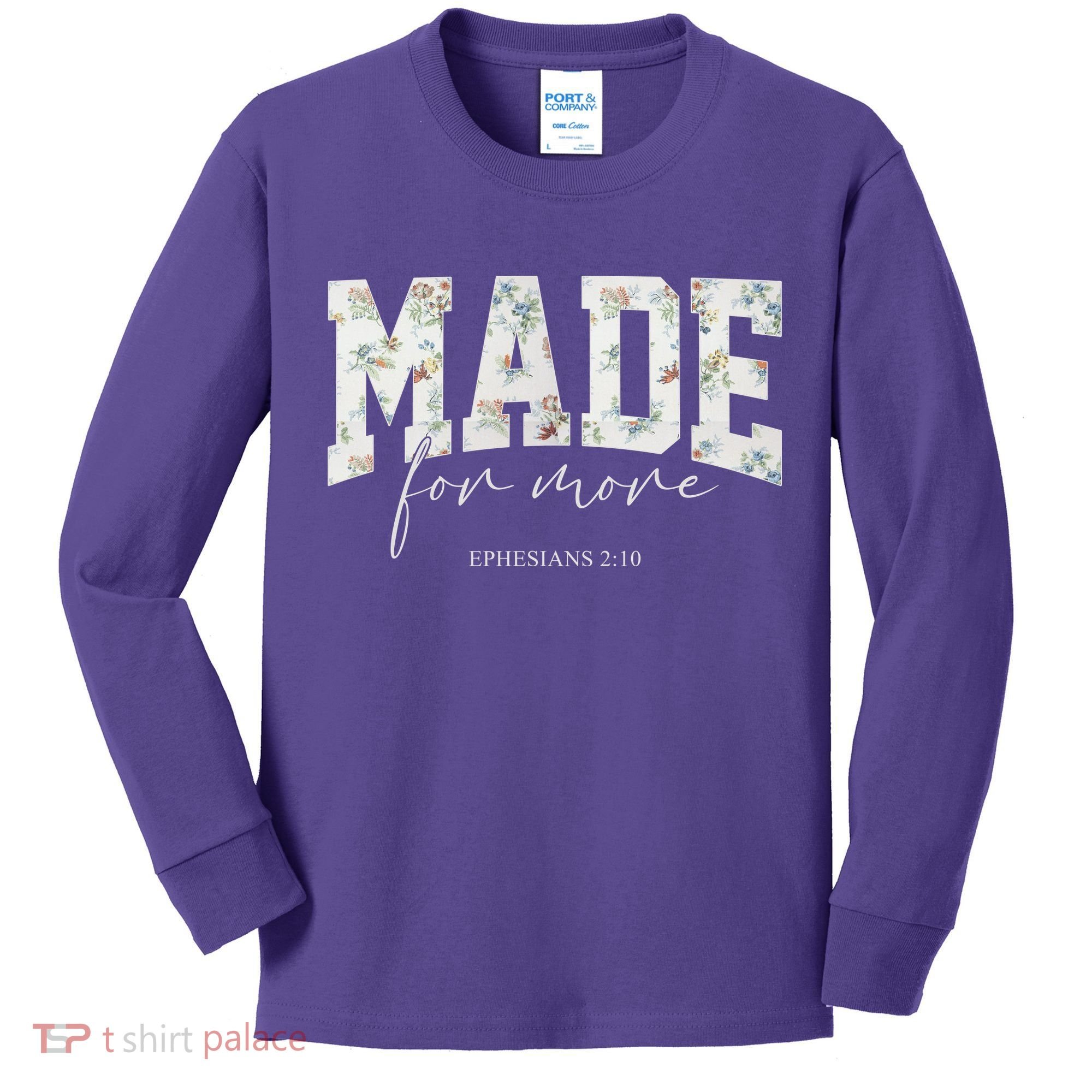 Made For More Cute Christian Jesus Gift Kids Long Sleeve Shirt