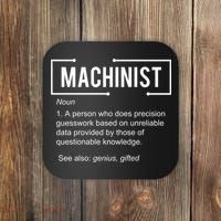 Machinist For Menfunny Machinist Premium Coaster thumb 0
