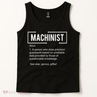 Machinist For Menfunny Machinist Premium Tank Top thumb 2