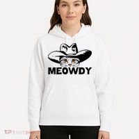 Meowdy Funny Mashup Between Meow And Howdy Cat Meme Great Gift Hoodie thumb 5